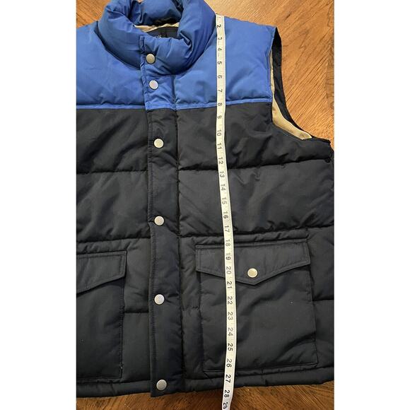 Old Navy Royal Navy Blue Zipper Snaps Puffy Vest, Men’s X-Large EUC - Picture 4 of 8